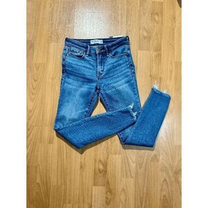 Abercrombie & Fitch Women’s The Super Skinny Ankle Mid-Rise Jeans Blue